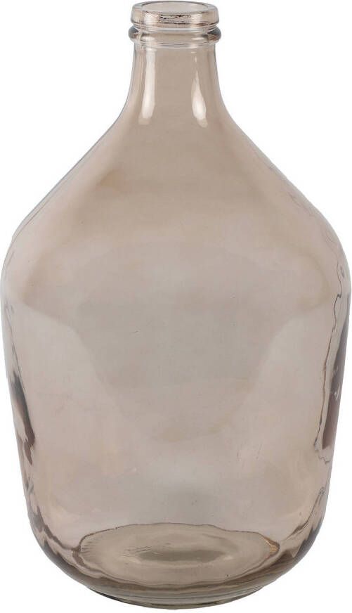 Countryfield vaas lichtbruin transparant glas XL fles D23 x H38 cm Vazen