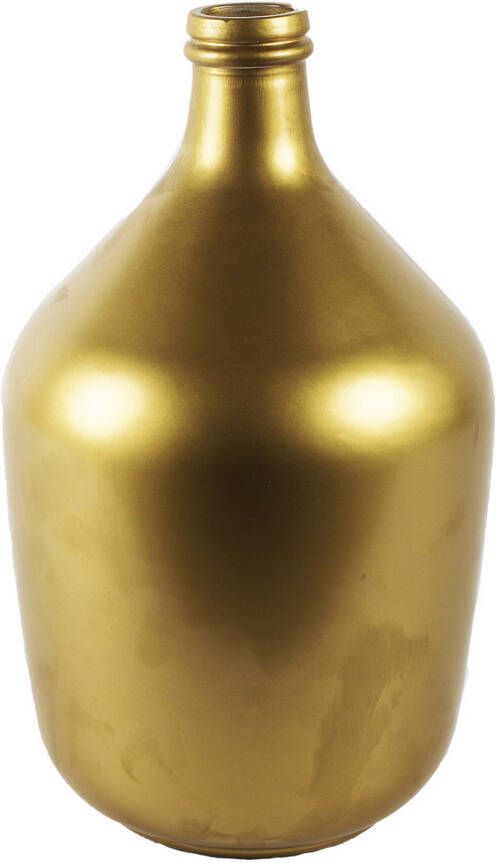 Countryfield vaas mat goud glas XL fles D23 x H38 cm Vazen