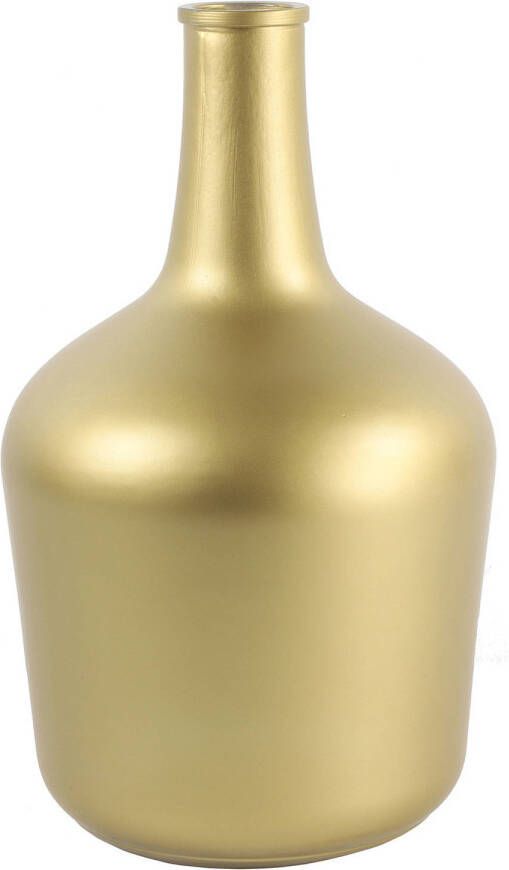 Countryfield vaas mat goud glas XL fles D25 x H42 cm Vazen