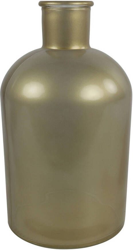 Countryfield vaas mat goud glasA - apotheker fles D17 x H31 cm Vazen