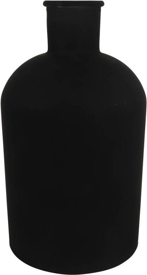 Countryfield vaas mat zwart glasA - apotheker fles D17 x H31 cm Vazen