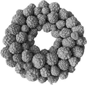 Couronne krans atafruit ø30cm grey smoke