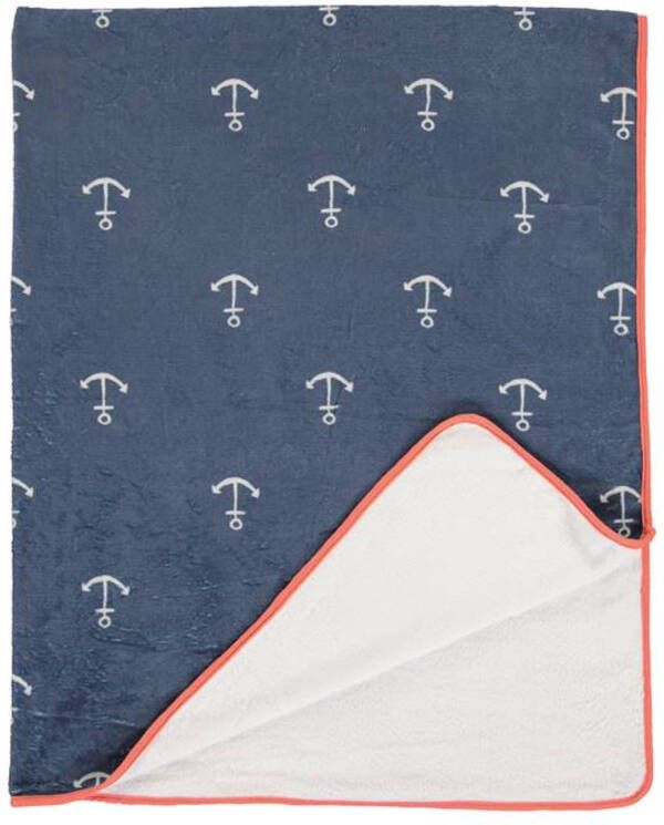 Covers en Co Covers & Co Anchor plaid 100% polyester 130x170 cm Blue