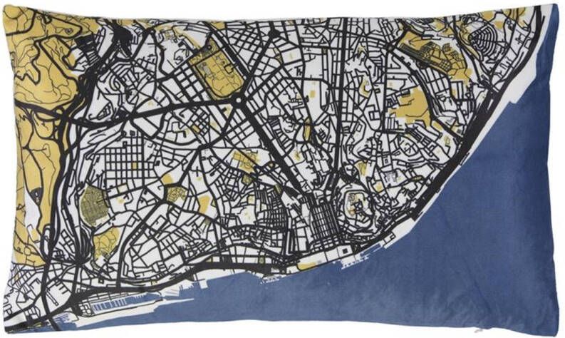 Covers en Co Covers & Co Lisboa City sierkussen 100% polyester 30x50 cm Multi