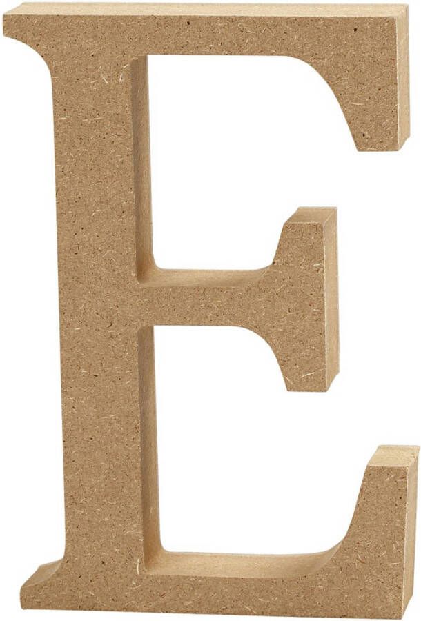 Creotime houten letter E 8 cm