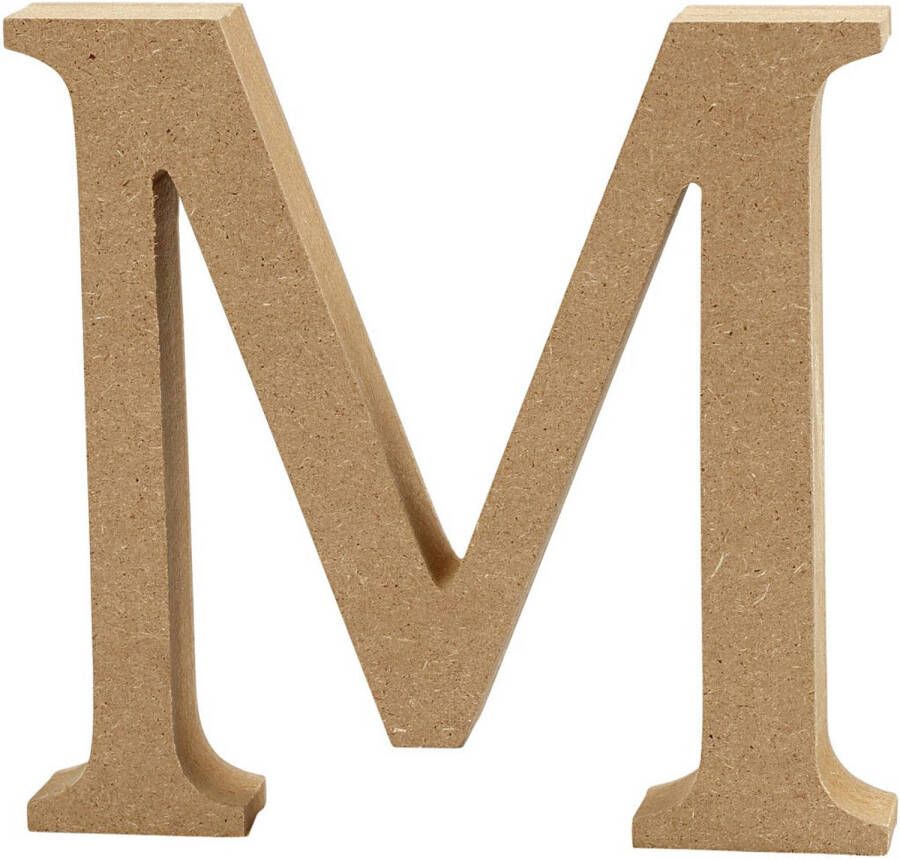 Creotime houten letter M 8 cm