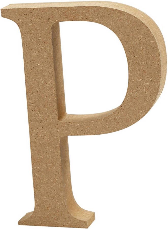 Creotime houten letter P 8 cm