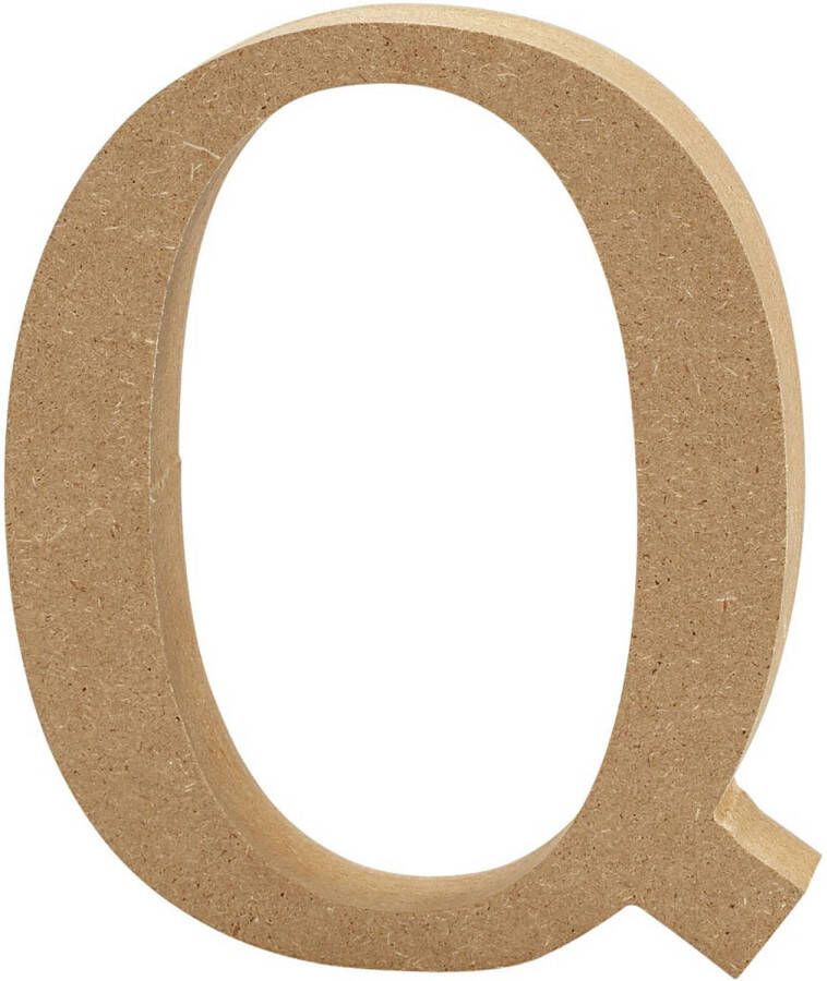 Creotime houten letter Q 8 cm
