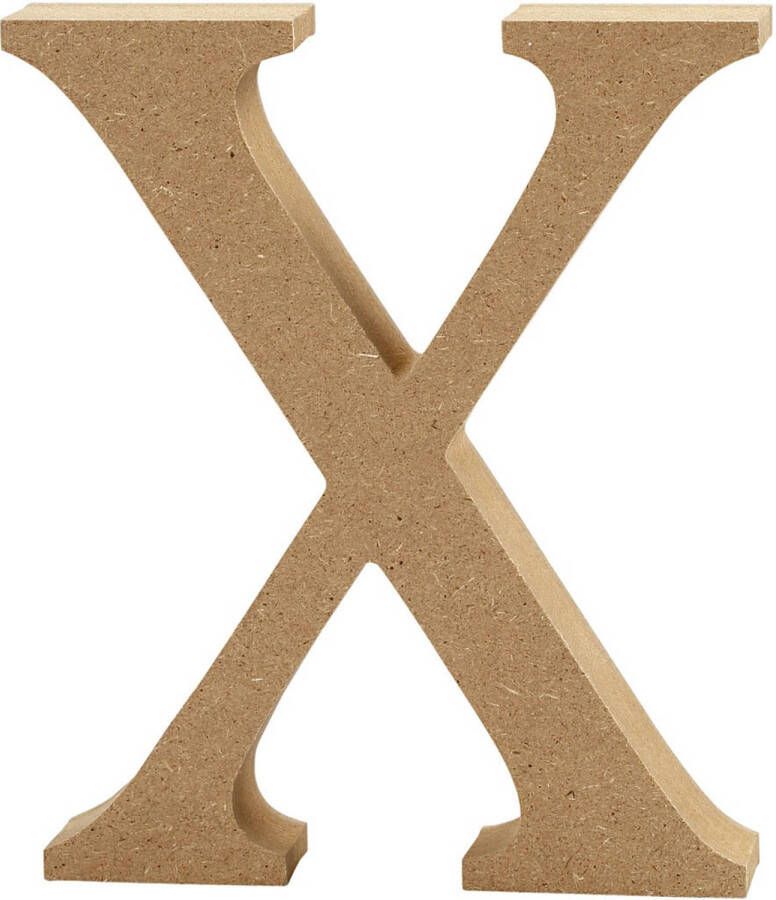 Creotime houten letter X 8 cm