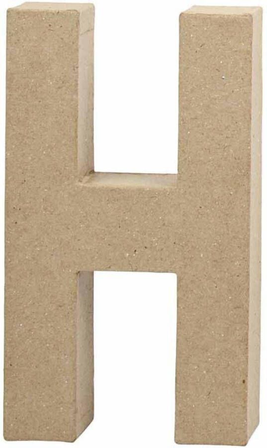 Creotime papier-mâché letter H 20 5 cm