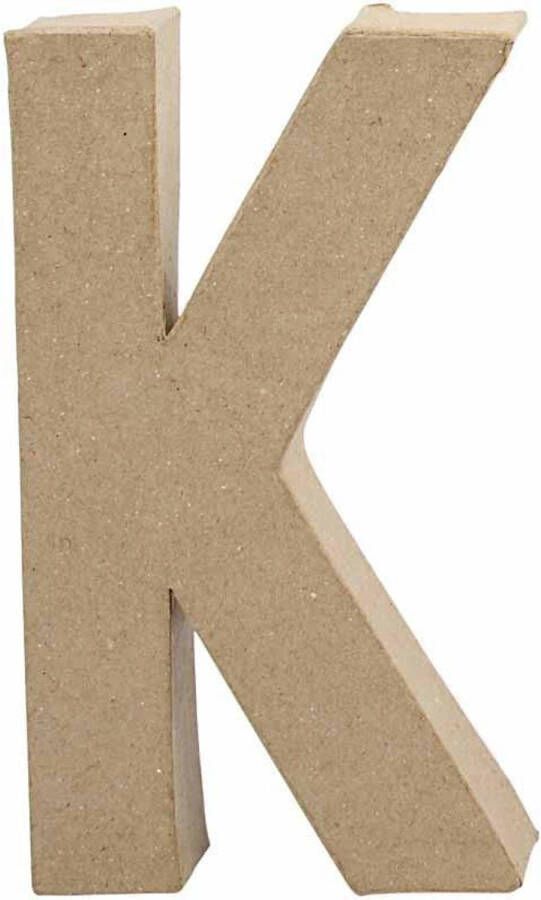 Creotime papier-mâché letter K 20 5 cm