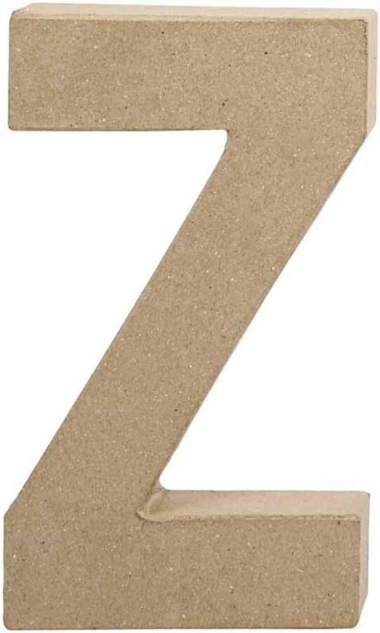 Creotime papier-mâché letter Z 20 5 cm