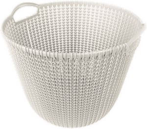 Curver knit mand 30 liter oasis white