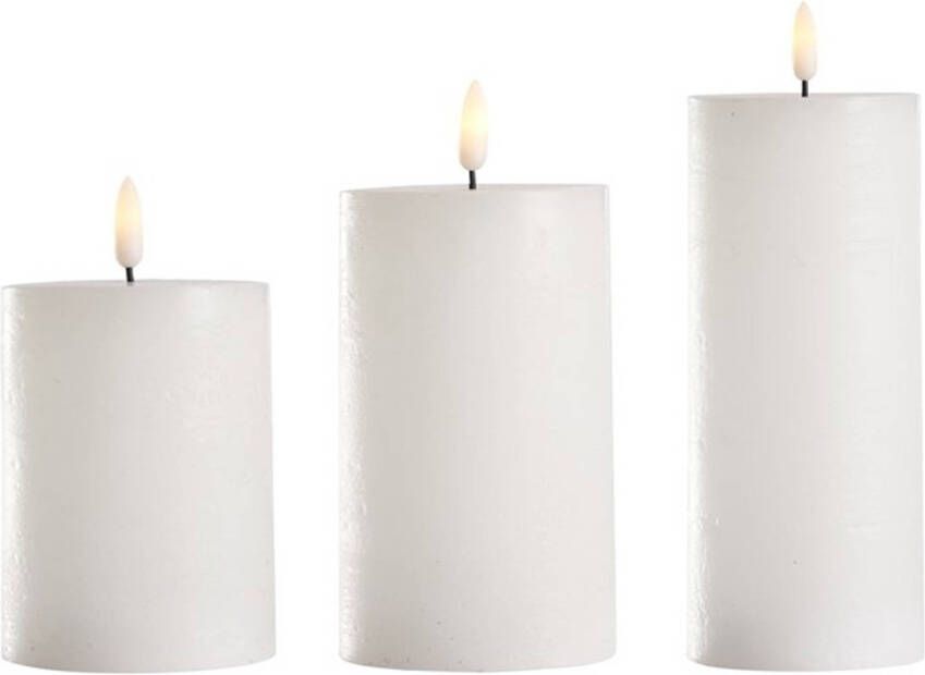 Day led kaarsen met afstandsbediening Set van 3 Warm wit