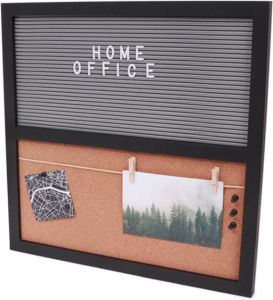 SENZA Home Letterbord Wandbord Inclusief letters punaises knijpers