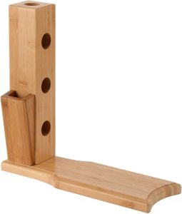 Decopatent Wijnrek Van Bamboe Hout Voor 3 Flessen Wijn Design Wijnflessenrek
