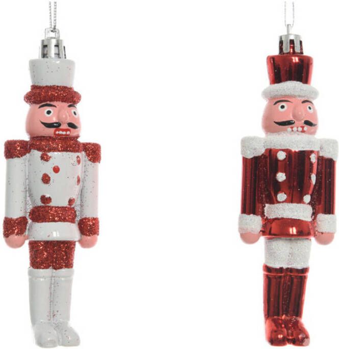 Decoris 12x Kersthangers notenkrakers poppetjes soldaten 12 5 cm Kersthangers