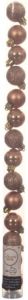 Decoris 14x stuks kleine kunststof kerstballen toffee bruin 3 cm Kerstbal