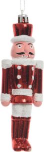 Decoris 1x Kerstboomversiering notenkraker pop soldaat ornamenten 12 5 cm Kersthangers