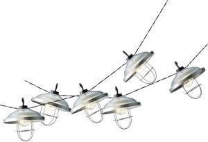 Decoris 2x stuks solar tuinverlichting lichtsnoeren met lampenkappen lampjes 2 5 meter Lichtsnoer voor buiten