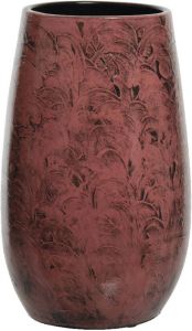 Decoris Bloemenvaas terracotta donker roze D19 x H30 cm Vazen