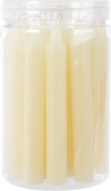 Decoris Dinerkaars wax d1h10 cm ivoor 22st