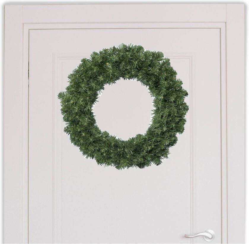 Decoris Groene dennenkrans 60 cm kerstversiering deurkransen Kerstkransen