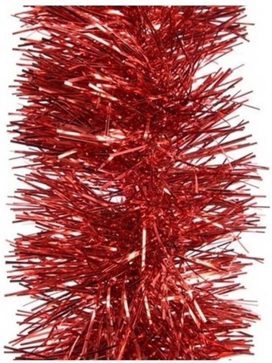 Decoris Kerstboomversiering rode slingers 270 x 10 cm Kerstslingers