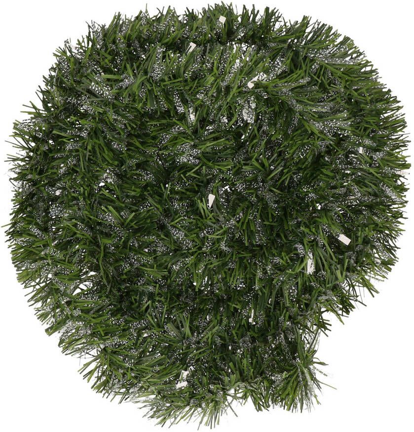 Decoris Kerstslinger groen 270 cm lametta tinsel folie slinger Kerstslingers