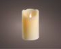 Merkloos LED kaars stompkaars creme wit 12 cm flakkerend Kerst diner tafeldecoratie Home deco kaarsen LED kaarsen - Thumbnail 1