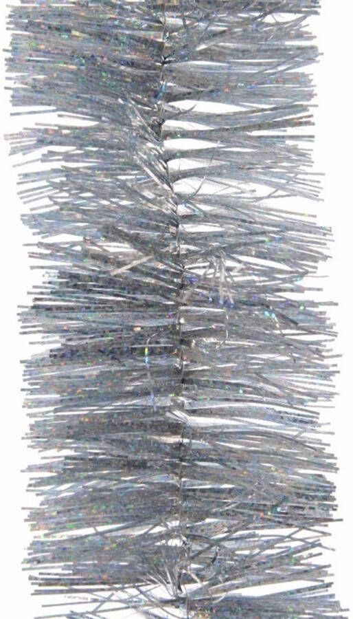 Decoris Mystic Christmas kerstboom decoratie glitter slinger zilver 270 cm Kerstslingers
