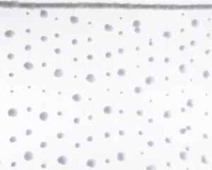 Decoris sneeuwballen gordijn met druppels wit 90 x 200 cm Decoratiesneeuw