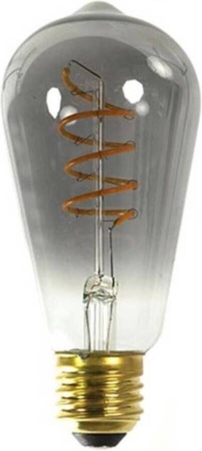 Decostar Lamp edison glas l5 8b5 8h13 cm grijs