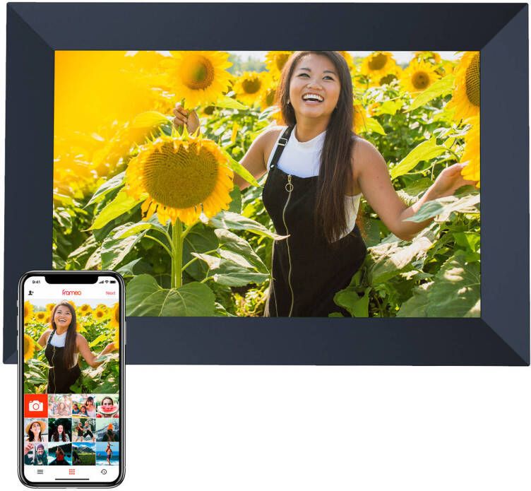 Denver Digitale fotolijst FULL HD 10.1 inch Frameo App Fotokader 16GB IPS Touchscreen PFF1064 Zwart