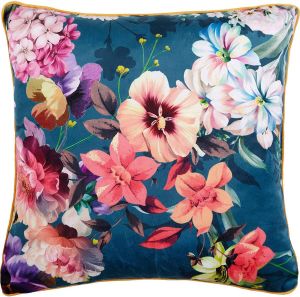 Descanso sierkussen Novara 48 x 48 cm polyester blauw