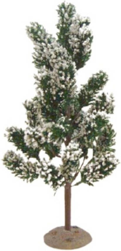 Dickensville boompje sneeuw 30 cm groen wit