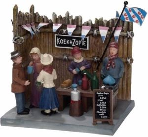 Dickensville Friese steden kerstdorp accessoire Koek en Zopie kraam Kerstdorpen