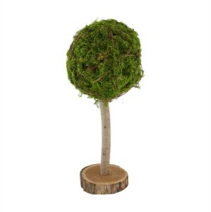 Dijk Natural Collections -Decoratieve mos boom op voet-Naturel-20x50