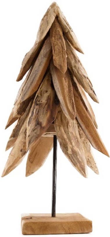 Dijk Natural Collections DKNC Boom teak hout 28x28x58 cm Natuurlijk