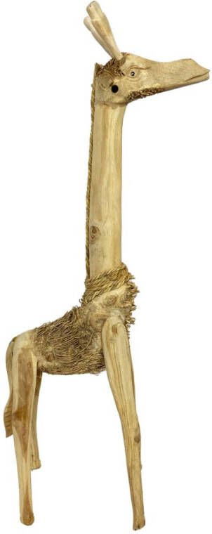Dijk Natural Collections DKNC Giraf Zurich bamboe wortel 42x27x77 cm Bruin
