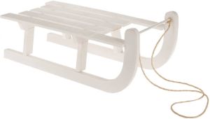 Dijk Natural Collections DKNC Houten slee 58x27x17 cm 1pc Wit