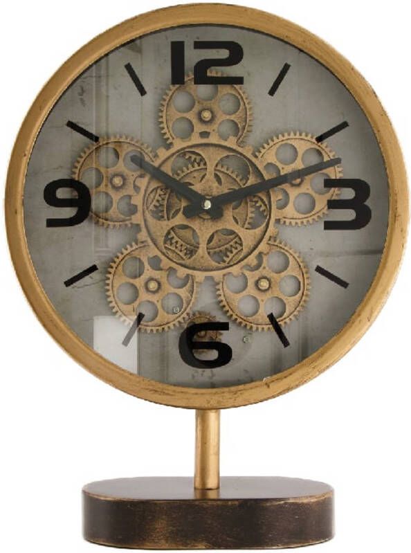 Dijk Natural Collections DKNC Klok Metaal 30x13x41cm Goud