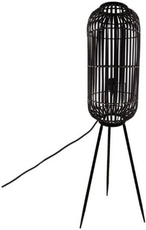 Dijk Natural Collections DKNC Lamp Bamboe 35x35x117cm Zwart
