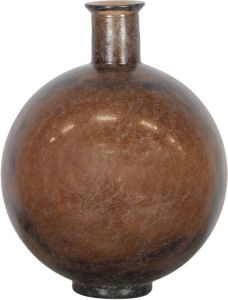 Dijk Natural Collections DKNC Vaas Gerecycled glas 34x34x44cm Bruin