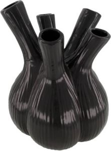 Dijk Natural Collections DKNC Vaas keramiek 26x26x35cm Zwart
