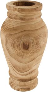 Dijk Natural Collections DKNC Vaas paulownia hout 19x36 cm Natuurlijk