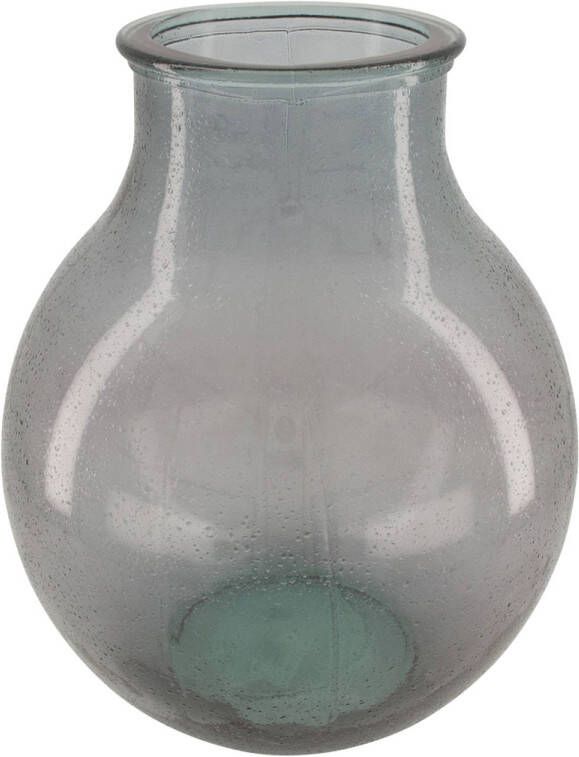 Dijk Natural Collections DKNC Vaas recycled glas 29x36cm Grijs