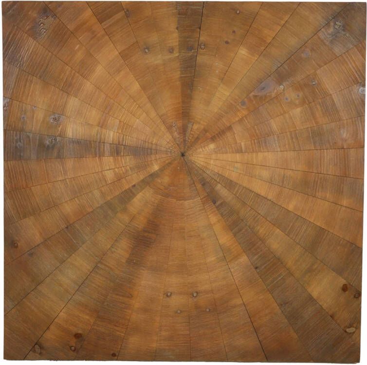 Dijk Natural Collections DKNC Wanddecoratie drijf hout 78x78x3cm Natuurlijk