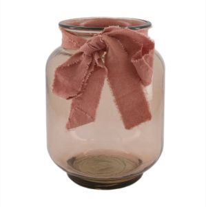 Dijk Natural Collections -vaas Gerecycled Glas-roze-20x25