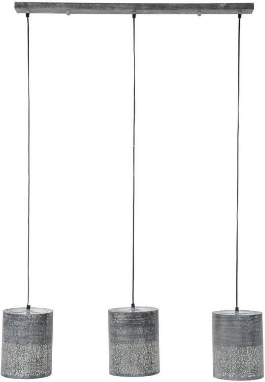 Dimehouse Industriële Hanglamp Eleanor 3-lichts Metaal Grijs